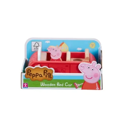 Afbeelding van Peppa Pig Houten Auto + Figuur