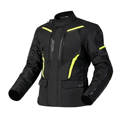 Afbeelding van OZONE MOTO Tour III motorjack textiel waterdicht membraan Reissa voering Thermolite 8 kanalen ventilatie elleboog en schouders