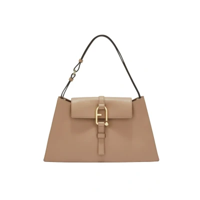 Afbeelding van Furla Nuvola Handtas, Dames, Maat: One Size, Greige
