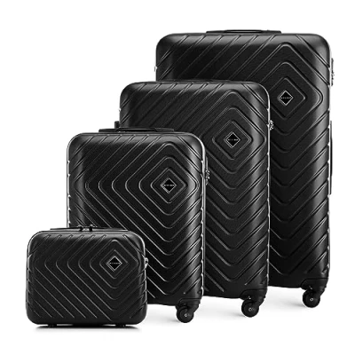 Afbeelding van WITTCHEN, zwart., Set van 4 koffers, koffers