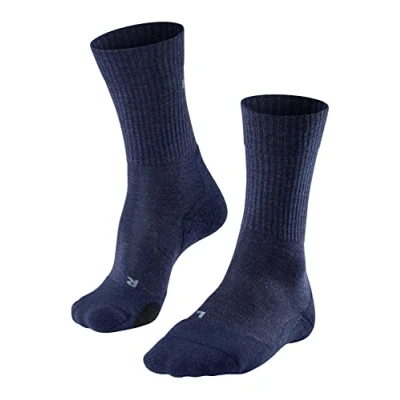 Afbeelding van FALKE TK2 Wool Wandelsokken anti blaren, medium padding merinowol sportsokken heren blauw Maat 39 41