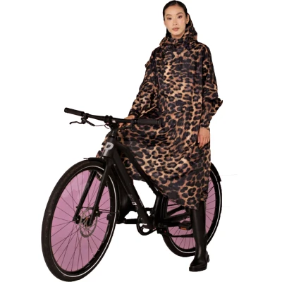 Afbeelding van Rainkiss Regenponcho Dark Leopard