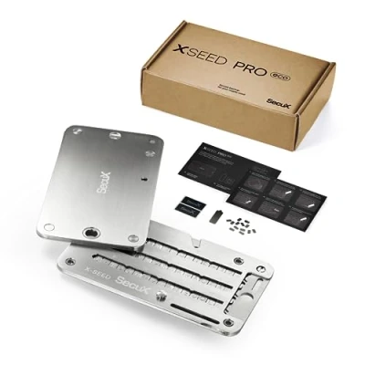 Afbeelding van SecuX XSEED PRO Eco onverwoestbare Bitcoin portemonnee crypto zaadopslag stalen plaat compatibel, grootboek, Trezor Hardware portemonnees