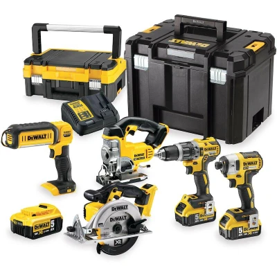 Afbeelding van DeWALT DCK551P3T Accu Combiset 5 delig Brushless 18V XR 5.0Ah in TSTAK