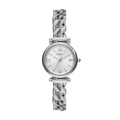 Afbeelding van Fossil Carlie Watch Horloge silvercoloured, Dames, Maat: One Size, Silver coloured