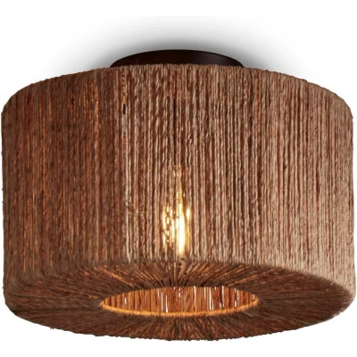 Afbeelding van GOOD&amp;MOJO Plafonniere Iguazu Jute Ø30cm Bruin
