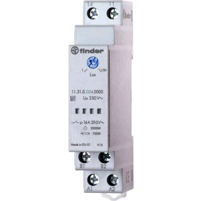 Afbeelding van Finder 11.31.0.024.0000 Schemerschakelaar 1 stuk(s) Voedingsspanning (num):12 V, 24 V Lichtgevoeligheid: 1, 30 80, 1000 lx, lx 1x NO