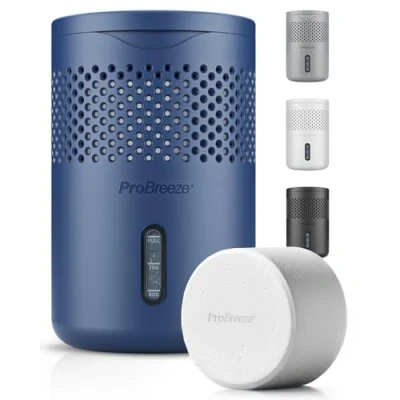 Afbeelding van Pro Breeze Osmo Luchtontvochtiger, stil en herbruikbaar, tegen vocht, voor huis, slaapkamer, auto, badkamer, 700 g, zonder stroom