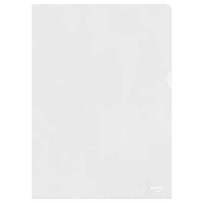 Afbeelding van Esselte, Premium hoekmap A4, materiaal graine, transparant, polypropyleen 115 microns, 100 stuks, 54832