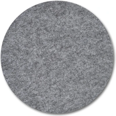 Afbeelding van Zeller Placemats grijs vilt rond 38 cm onderleggers