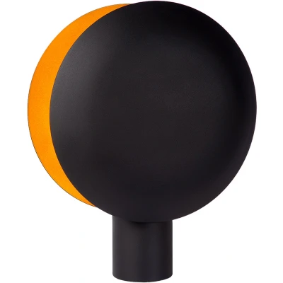 Afbeelding van Atmooz Copple Tafellamp Zwart met Gouden Binnenkant Rond 20 x 35 45 cm E27 Fitting Max 60W Metaal