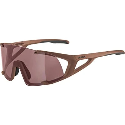 Afbeelding van Alpina Hawkeye Q Lite Brick matt black red mirror Maat Unisex_OneSize
