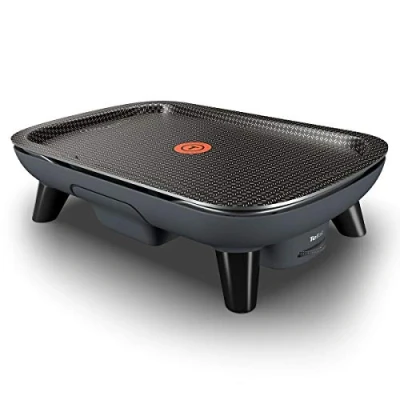 Afbeelding van Tefal YY4507FB Smaken elektrische grillplaat, antiaanbaklaag, titanium kracht, thermo spot technologie, verstelbare thermostaat, afneembare plaat, vaatwasmachinebestendig, zwart