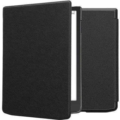 Afbeelding van kwmobile E reader hoesje geschikt voor Pocketbook InkPad 4 / Color 3 2 Vivlio hoes flip case met magnetische sluiting Ereader cover in zwart