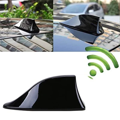 Afbeelding van Heart Horse Universele haaienvin autoantenne met kleefvoet voor auto, SUV, vrachtwagen, bestelwagen (zwart)