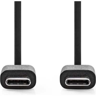 Afbeelding van USB C naar kabel 1 meter 2.0 (100% koper, Zwart)