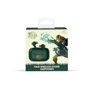 Afbeelding van Zelda draadloze oordopjes earpods met oplaadcase touch control extra eartips TWS (groen)