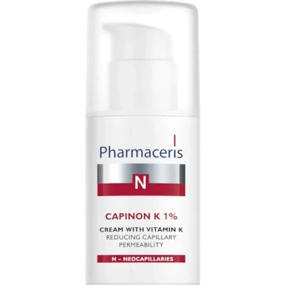 Afbeelding van Pharmaceris N Capinon K 1% Vitamine crème voor de gevoelige huid, vermindert roodheid, vochtinbrengende rustgevende crème, 30 ml
