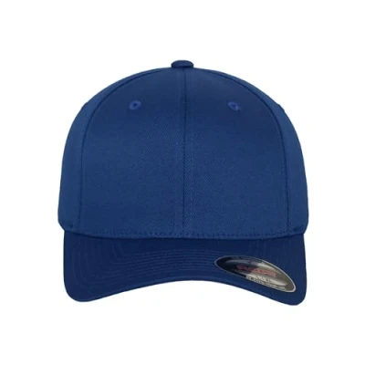 Image de Flexfit Urban Classics Wooly Combed XS Casquette Noir, bleu roi, S