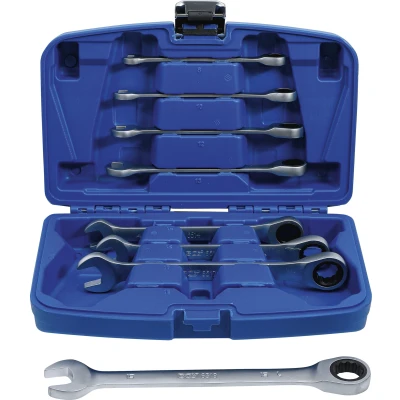 Afbeelding van BGS Ratel ringsteeksleutel set 8 19 mm delig