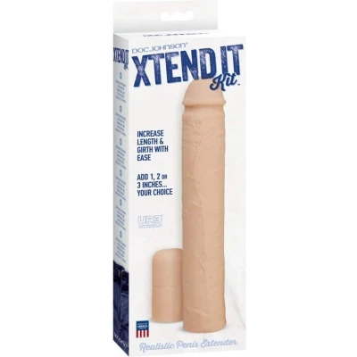 Afbeelding van Doc Johnson UR3 sleeve Xtend It Kit beige 23,11 cm