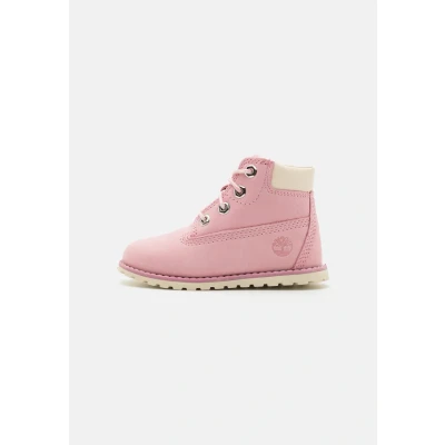 Afbeelding van Timberland Pokey PINE MID LACE UP WITH ZIP BOOT Unisex Veterboots voor kinderen, Maat: 26, Pink nectar Leer en imitatieleer