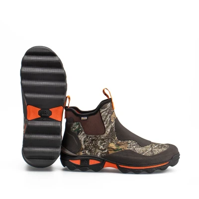 Afbeelding van Rouchette Clean Wild Neopreen laarzen voor heren, halfhoog, robuust, comfortabel en waterdicht, Camouflage