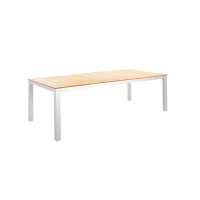Afbeelding van Arashi dining table 220x100 cm aluminium salix/teak Yoi