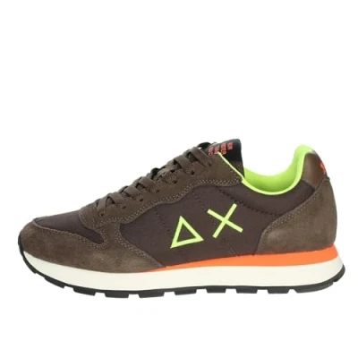 Afbeelding van Sun68 Sneaker Tom Fluo Bruin Maat 41 Heren Sneakers