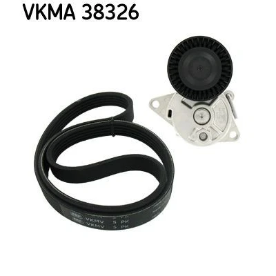 Afbeelding van SKF VKMA 38326 Poly V riem set BMW: 3 Saloon, X5, Coupe