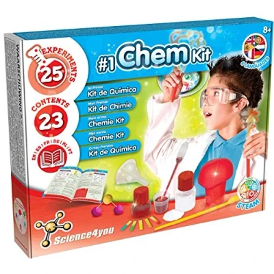 Afbeelding van Science4you Scheikundelaboratorium voor kinderen vanaf 8 jaar Wetenschappelijke set met 25 scheikunde experimenten kinderen: explosieve wetenschap Scheikundespel en educatieve spelletjes