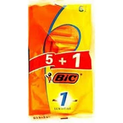Afbeelding van Bic 1 Wegwerpmesjes Sensitive 5+1