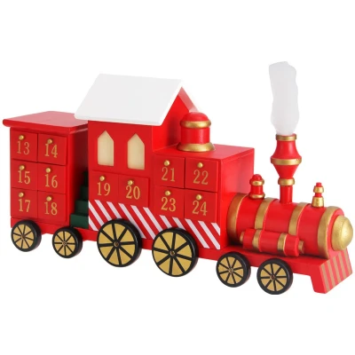 Afbeelding van Adventskalender Locomotief Laden om zelf te vullen Herbruikbaar