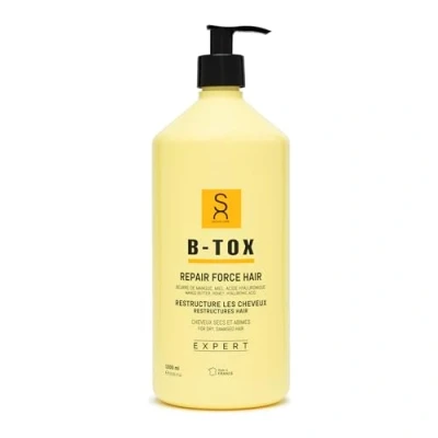 Afbeelding van Sacha Care Expert Repair Force Hair B tox met mangoboter, plantaardige eiwitten en hyaluronzuur droog haar hyaluronzuren intensieve verzorging 1000 ml