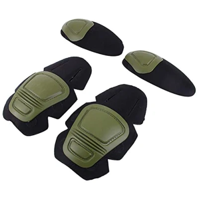 Afbeelding van Paintball Airsoft tactische kniebeschermers en elleboogbeschermers, 2 groen