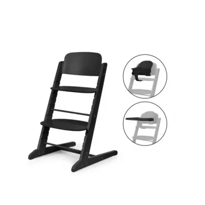 Afbeelding van Cybex Eetstoel Iris 3in1 Black Zwart