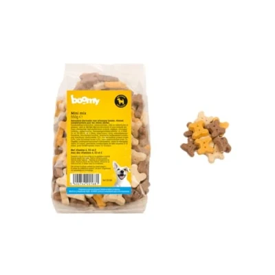 Afbeelding van Boomy Hondensnacks Hondensnoepjes mini mix 2x550g