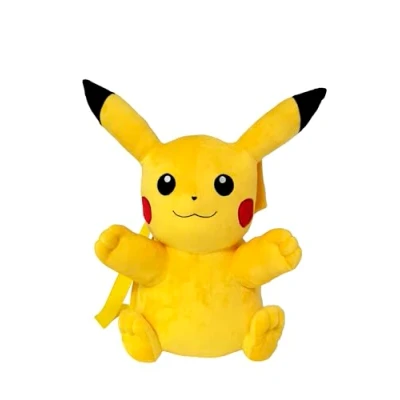Afbeelding van Pokemon PlushBag Pikachu pluche rugzak, MC 111 PK, Meerkleurig,