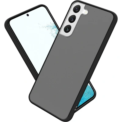 Afbeelding van Cadorabo Hoesje geschikt voor Samsung Galaxy S22 in MATT ZWART Hybride beschermhoes met TPU siliconen Case Cover binnenkant en matte plastic achterkant