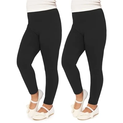 Afbeelding van Merry Style Lange Sportbroek Yoga Pants Kleding Sportkleding Meisjes MS10 130, zwart/zwart (2 stuks)