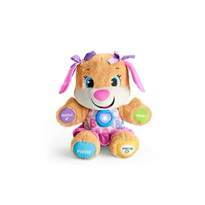 Image de Fisher Price la sœur de Puppy Eveil Progressif jouet bébé, peluche interactive, plus 50 chansons et 3 niveaux 6 mois plus, Version: Italien, FPP54