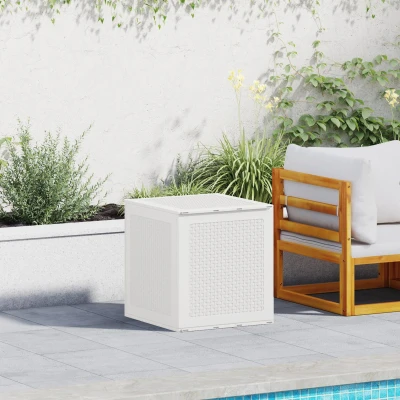Afbeelding van vidaXL Tuinopbergbox Wit 55x53x57 cm PP