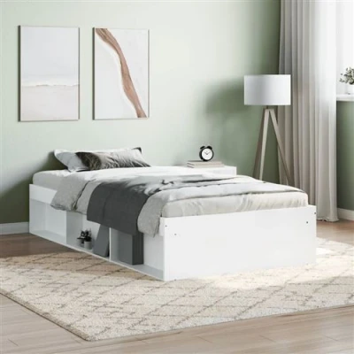 Afbeelding van Bedframe Bruineikenkleurig 140X200 cm 90 x 190 / Wit