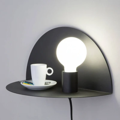 Afbeelding van Als nachtkastje bruikbare wandlamp Nit