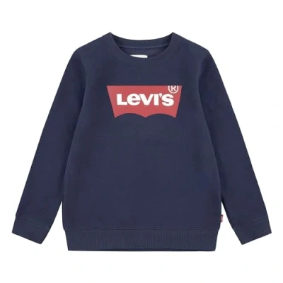 Image de Levi&#039;s Sweat shirt à col rond chauve souris pour garçon, bleu, 3 ans