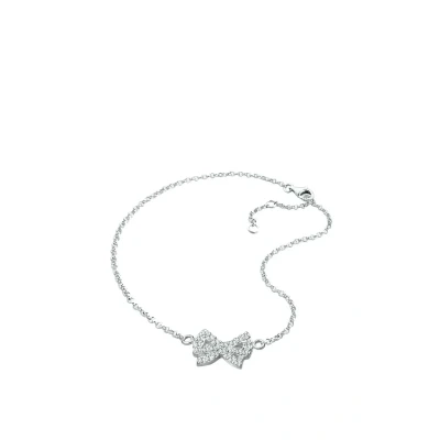 Afbeelding van Elli BOW Basic Enkelbandjes, Dames, Maat: 25, Silber