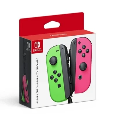 Image de Nintendo Switch Paire De Manettes Joy con Vert Néon/rose Néon