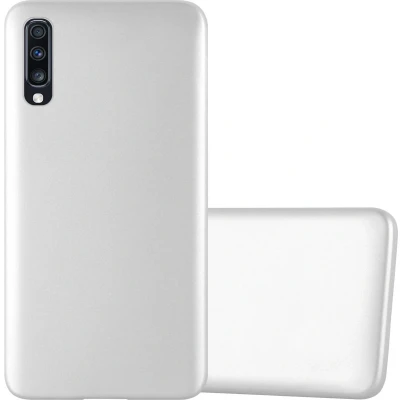 Afbeelding van Cadorabo Hoesje geschikt voor Samsung Galaxy A70 / A70s in METALLIC ZILVER Beschermhoes gemaakt van flexibel TPU silicone Case Cover