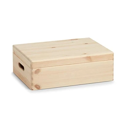 Afbeelding van Zeller Houten kist 40x30x14 cm met deksel