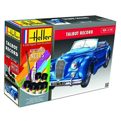 Afbeelding van 1:24 Heller 56711 Talbot Lago Record Starter Kit Plastic Modelbouwpakket